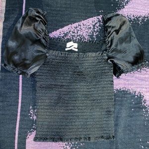 Black scrunched up shirt from urban outfitters